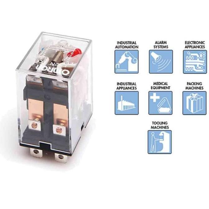 RELAY LY2 12V OMRON / RELAY LY2N 24V OMR / RELAY LY2-N 220V 8 PIN