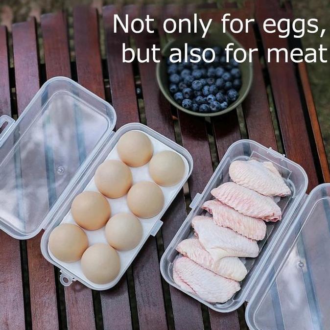 Kotak Telur Travel  Egg Box/ Tempat Penyimpanan Telor Makanan Camping Box Telur Telor