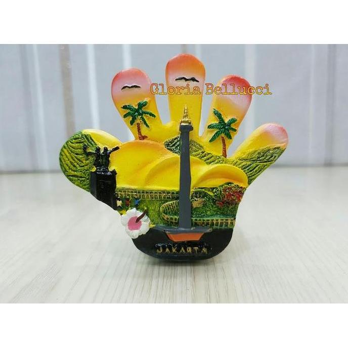 SOUVENIR TEMPELAN MAGNET JAKARTA MONAS INDONESIA
