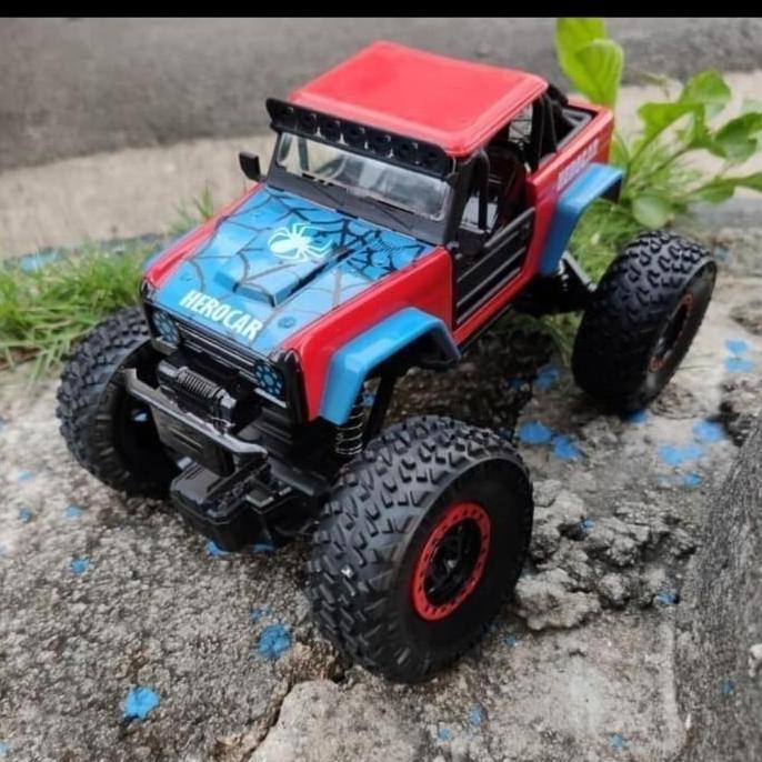 Rc car rock crawler herocar avengers Mobil offroad jeep batman spiderm