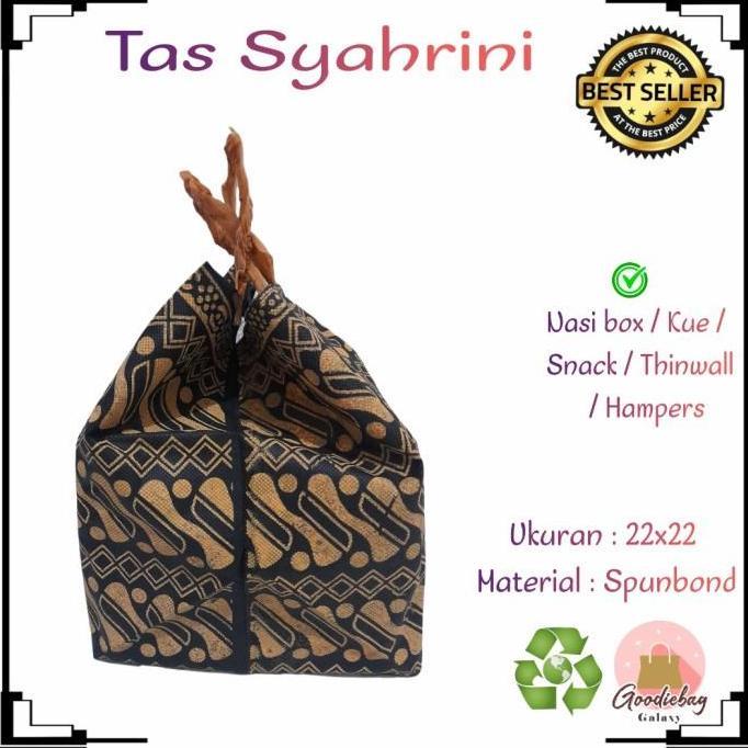 Tas Syukuran/ Tas Hajatan/ Goodiebag/ Hampers/ 22x22/ box nasi/ Batik