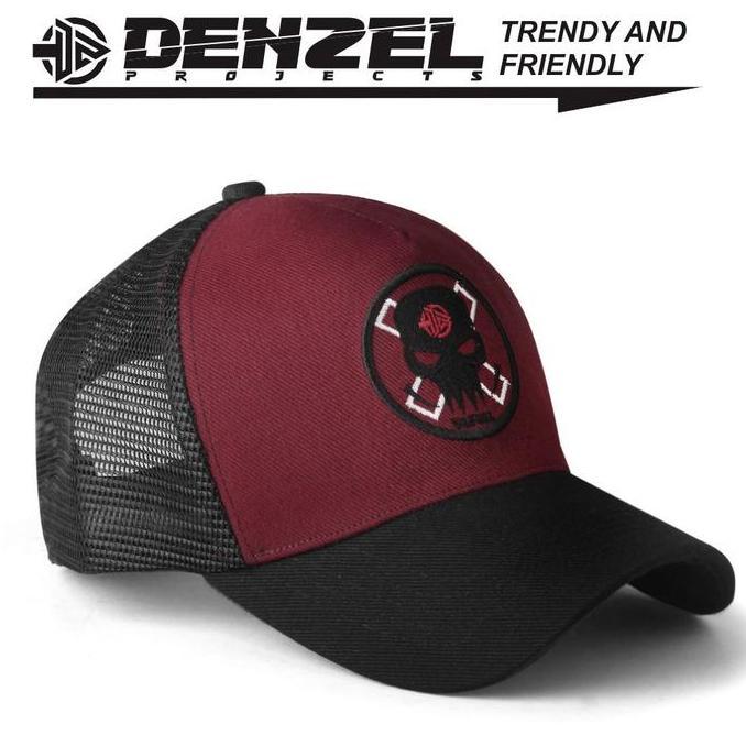DENZEL DZ 068 TRUCKER CAP - TOPI BASEBALL - TOPI HIKING - TOPI GUNUNG