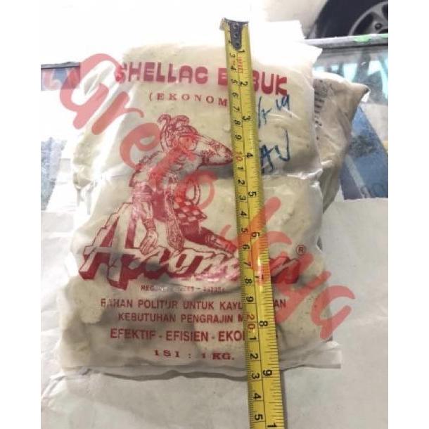 ( 1 Kg ) Shellac Shellak Sherlak Sirlak Serlak Bubuk Emping Anoman