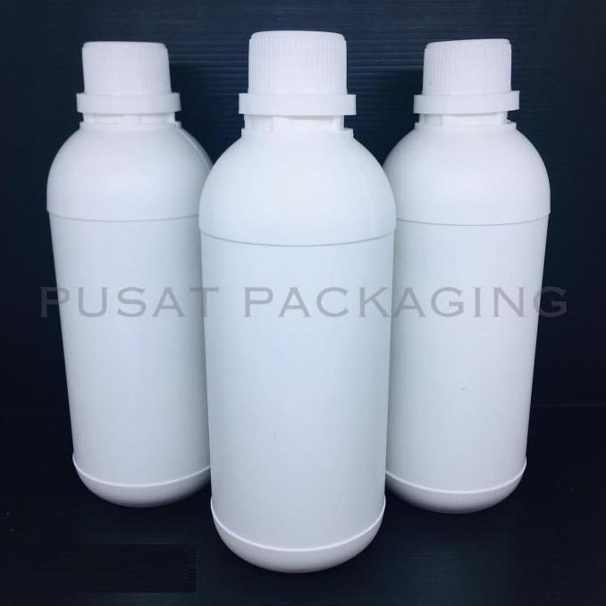 Botol Agro Labor 1000ml Plastik HDPE Putih Solid / 1000 ml / 1 Liter