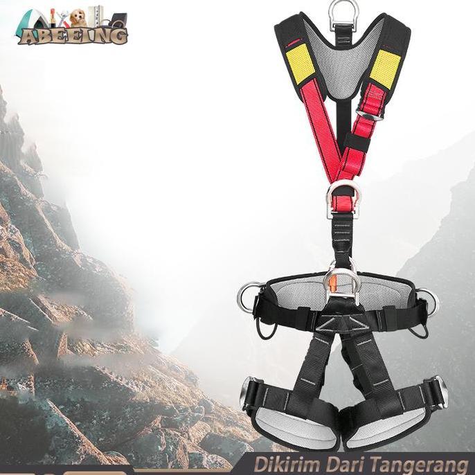KASDIUM Full Body Harness Safety Professional Rock Climbing Harness