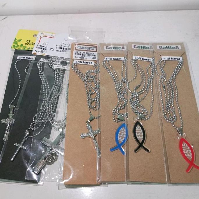 Kalung Salib Cewe Cowo / Kalung Titanium / Kalung Salib Titanium