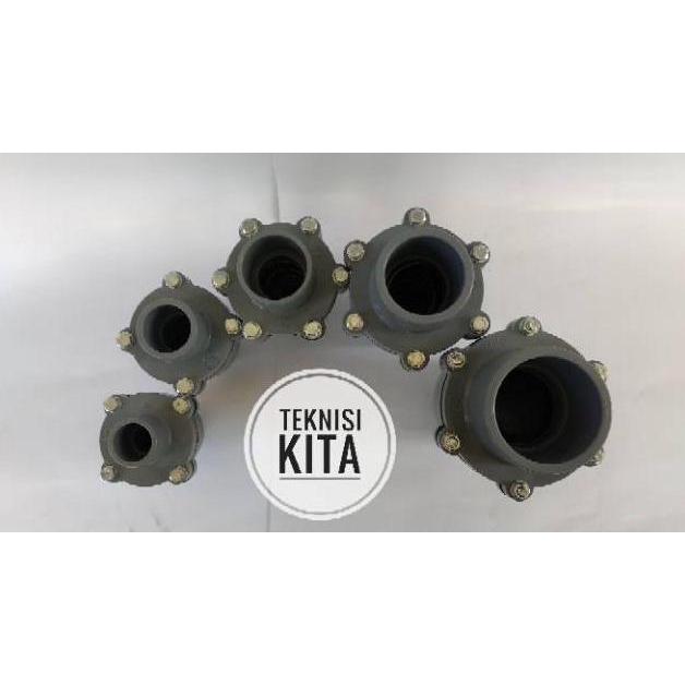 PVC 1.5" Check Valve King Da Jeng Taiwan One Way Cek Valve 1.5" inch inchi KDJ