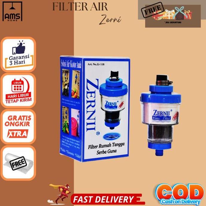Alat Penyaring Saringan Air Kotor Kran Kamar Mandi Filter Air Keruh Sumur Zerni Water Purifier
