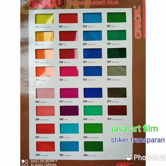 stiker oracal transparan 8300