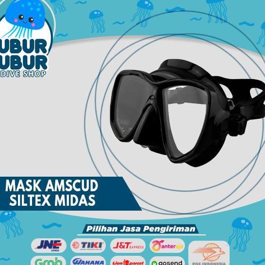 Mask Amscud Siltex Midas Kacamata Selam Masker Snorkelingdiving