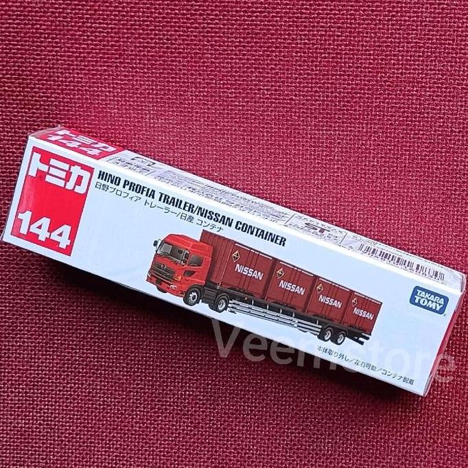 Diecast Tomica Long Truck Container Hino Profia Trailer Nissan [SEGEL ORIGINAL] Tomica144