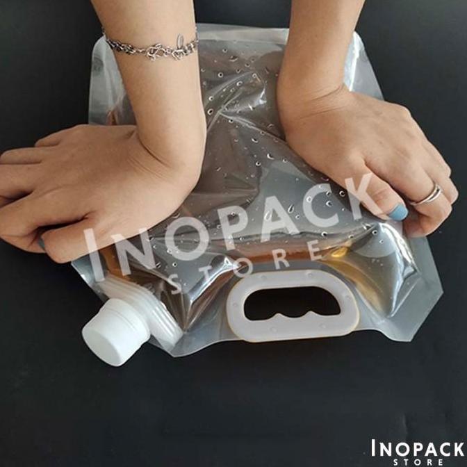Liquid Standing Pouch cairan handle spout uk. 31 x 35 cm / 5 liter