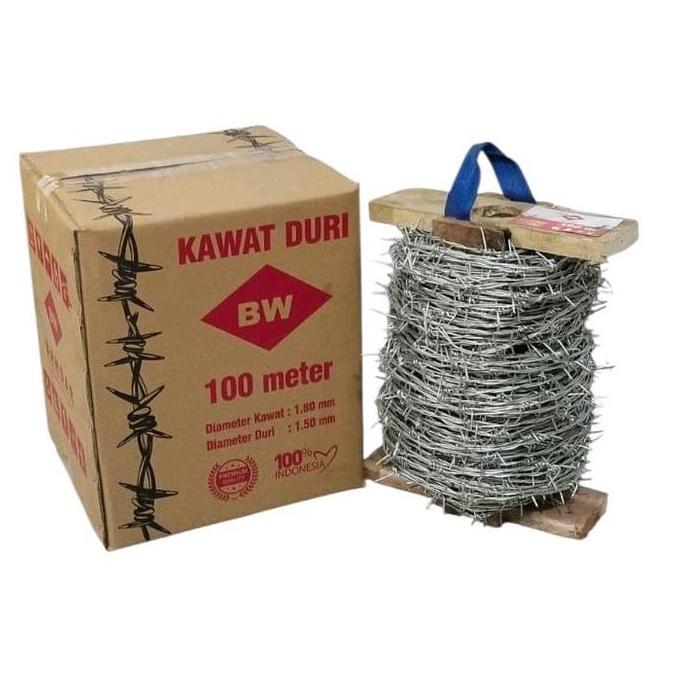 GRATIS ONGKIR Kawat Duri Pagar Galvanis Panjang 100 Meter