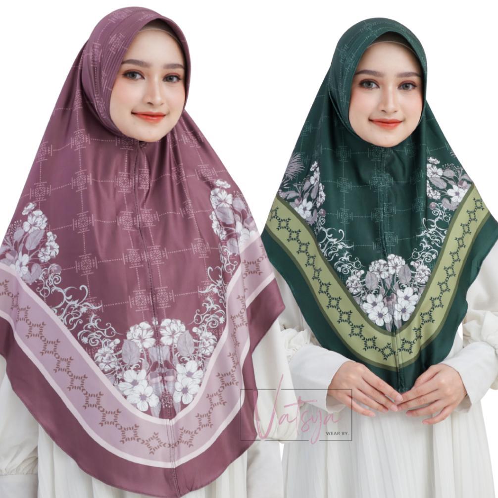 Favorit Jilbab Instan Motif Hijab Bergo Printing Jumbo & Standar Kerudung Syari