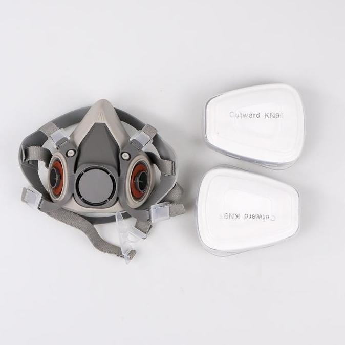 Masker Gas Respirator Safety / Masker Gas Antivirus / Masker Industri Antipolusi / Masker Gas 6200