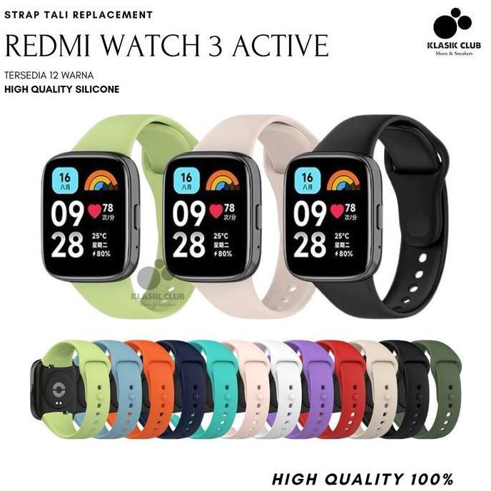 Strap Redmi Watch 3 Active / Tali Redmi Watch 3 Active Silicone Warna
