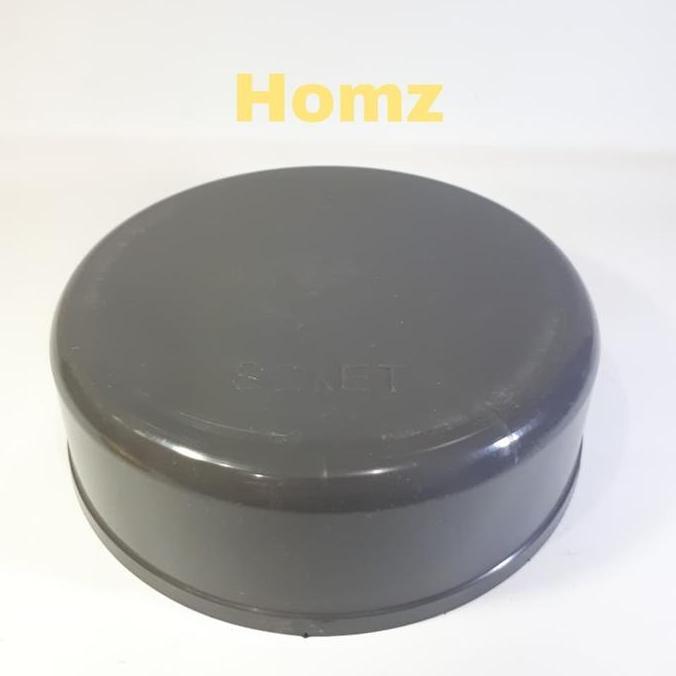 Plumbing- Dop 6" Inch D Soket/Cap 6 In Pvc/Tutup Pipa 6 Inchi Polos Tanpa Drat