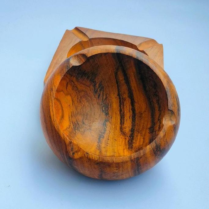 Obuyonjo- Asbak Kayu Jati,Asbak Bulat Kayu Jati,Asbak Kotak Kayu Jati,Asbak Kayu