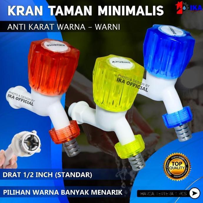 FKINAPE Kran Tembok Air Plastik 1/2 putar / Kran Air Plastik 1/2" / Kran Tembok / Kran Putar