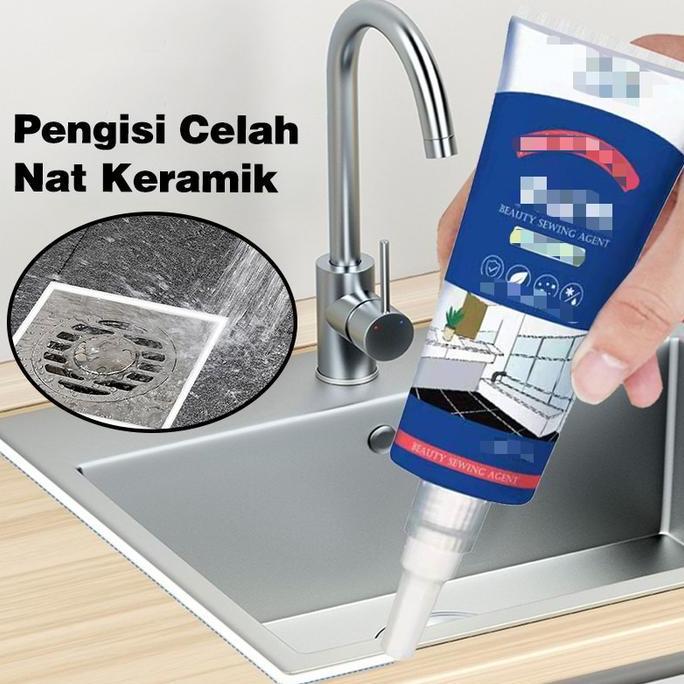 SEIRAKY 250g Semen Krim Pengisi Pengisi Nat Keramik Waterproof Anti Jamur Anti Air