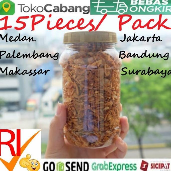 Kubika- Toples Plastik Pet 500Ml 15Pieces Jar Botol 500 Ml