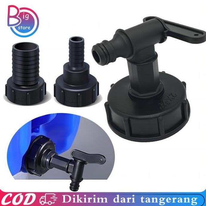 DISSORDE Konektor Tangki IBC S60x6 IBC Tank Adaptor Kran Air Adaptor Tangki IBC Adapter Konektor Air