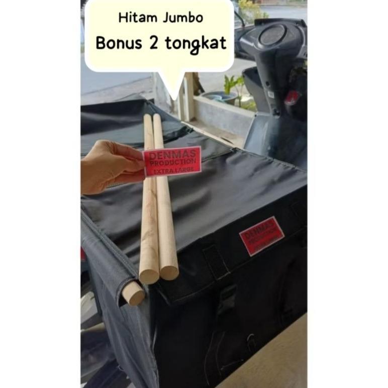 (BONUS 2 TONGKAT) Tas Kurir JUMBO Anti air / Tas Kurir / Tas Ronjot
