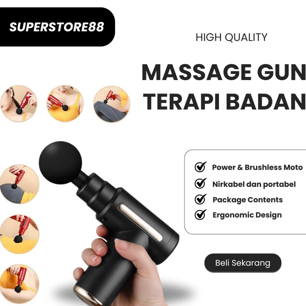 Alat Pijat Elektrik 4in1 Alat Pijat Otot Terapi Otot Portable USB Alat Pijat Getar Alat terapi