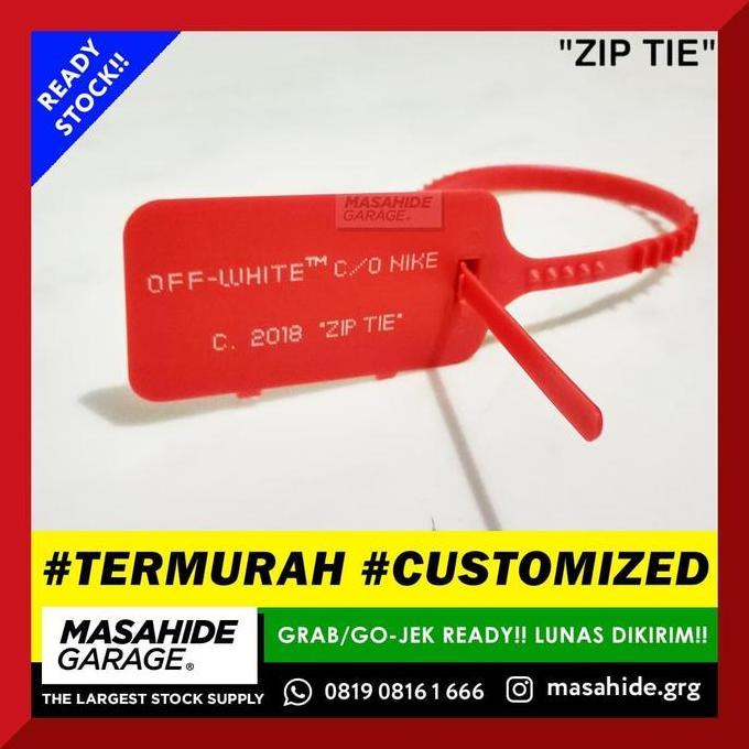 Kunura- Off White Zip Tie (No Brand) | Offwhite Ziptie Virgil Abloh (Polos)