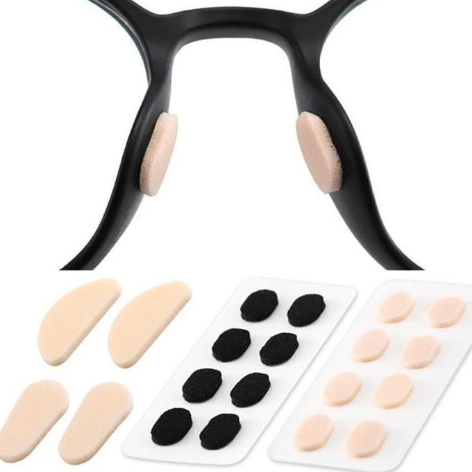 Kunura- 80Pcs Nosepad Kacamata Anti Slip Bantalan Penyangga Hidung Anti Slip Bantalan Kacamata Unive