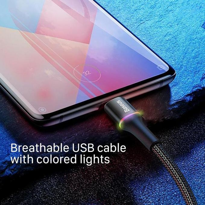 KABEL DATA LED HALO FAST CHARGING MICRO USB