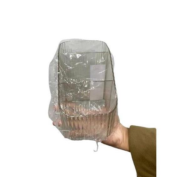 DISKON ORGANIZER KOSMETIK RAK MAKE UP TRANSPARAN / TEMPAT REMOTE AC TV HP DESK STORAGE / RAK SEKAT K