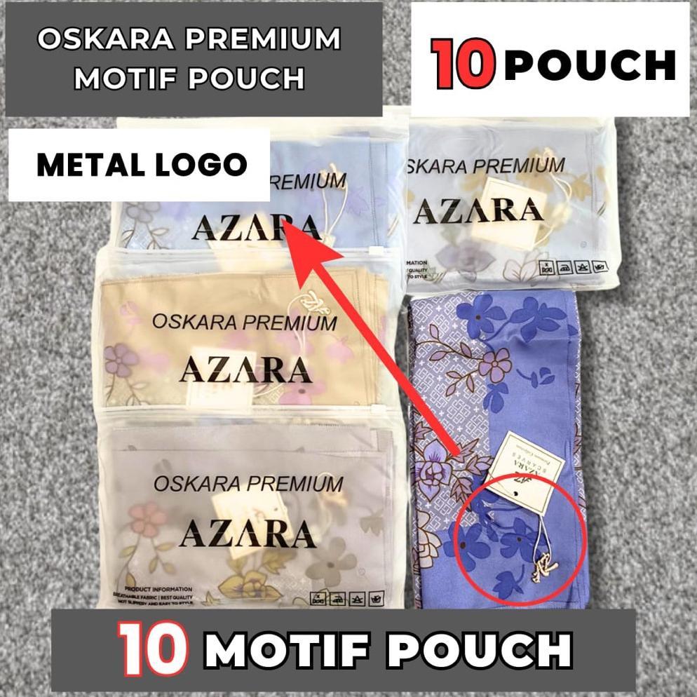 isi[10]Azara motif LOGO pouch grosir hijab azara motif segiempat motif azara