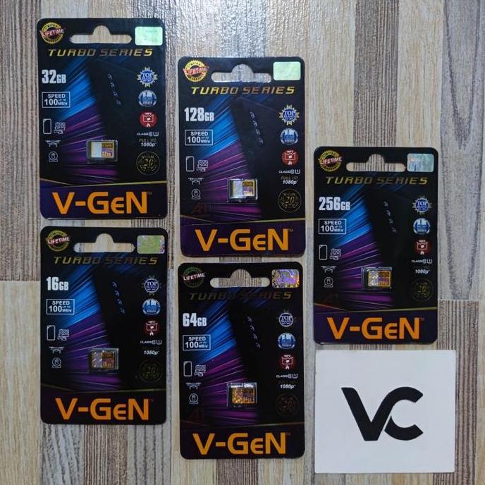 V-Gen Micro SD 16GB 32GB 64GB 128GB VGEN Class 10 TURBO 16 GB 32 GB 64 GB 128 GB MicroSD Class10 Ori