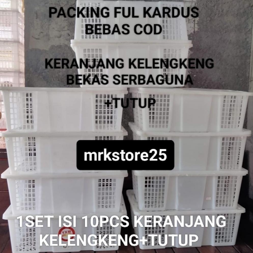 1SET ISI 10PCS Keranjang Bekas Buah Klengkeng + Tutup || Keranjang Bekas Serbaguna