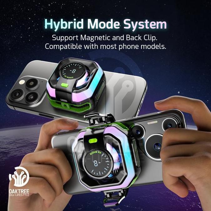 Component- Oaktree Funcooler Js86 Ai Fan Cooler Radiator Pendingin Hp Cooling Fan Gaming