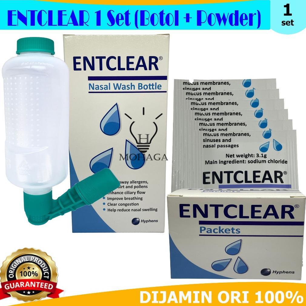 ENTClear Nasal Wash Bottle dan ENTClear Packets Nasal Wash - ENTClear 1 SET