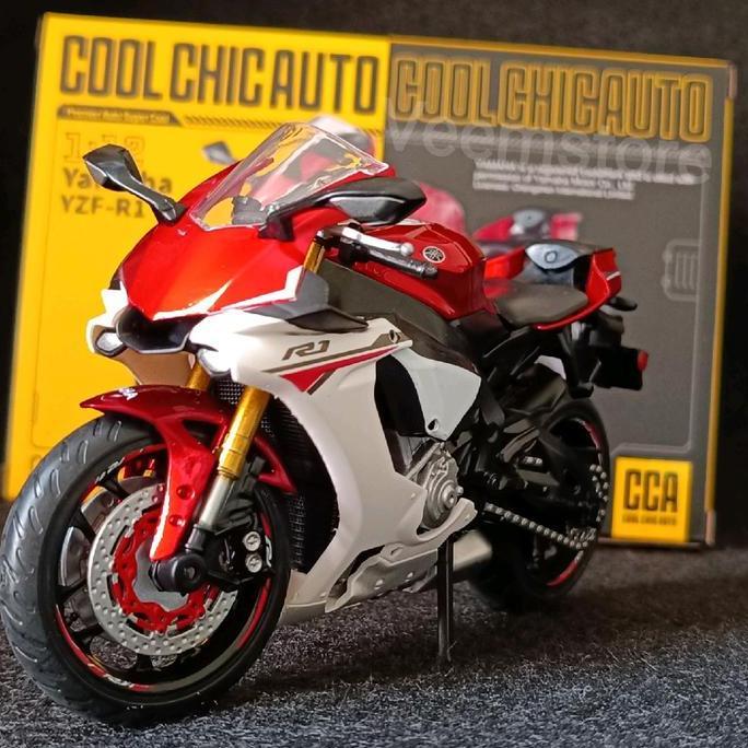 Diecast 1:12 Yamaha YZF-R1 [CCA] Merah Putih