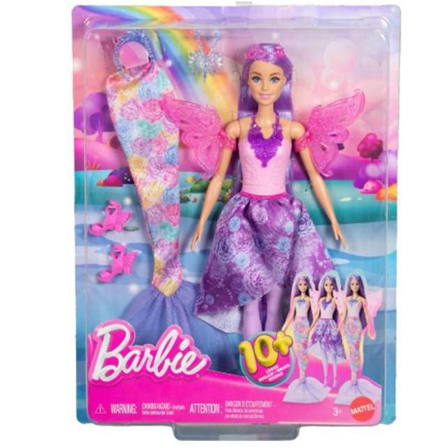 Barbie Doll with Clothes & Accessories Fantasy Fashion FAIRYTALE NEW DRESS UP JCP74 GLC