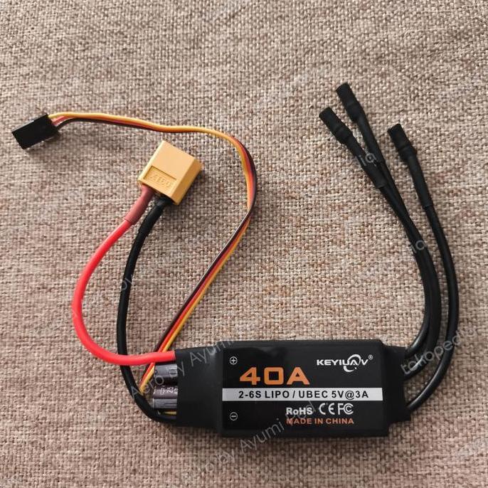 Esc Bidirectional 40A 2-6S Lipo/Ubec 5V@3A