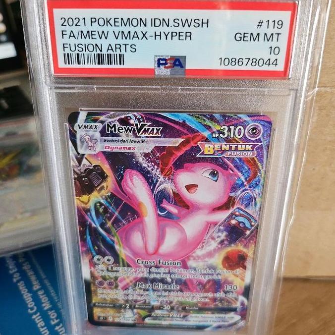 Terlaris Mew Vmax Hr Aa Psa 10 Indonesia Pokemon Tcg
