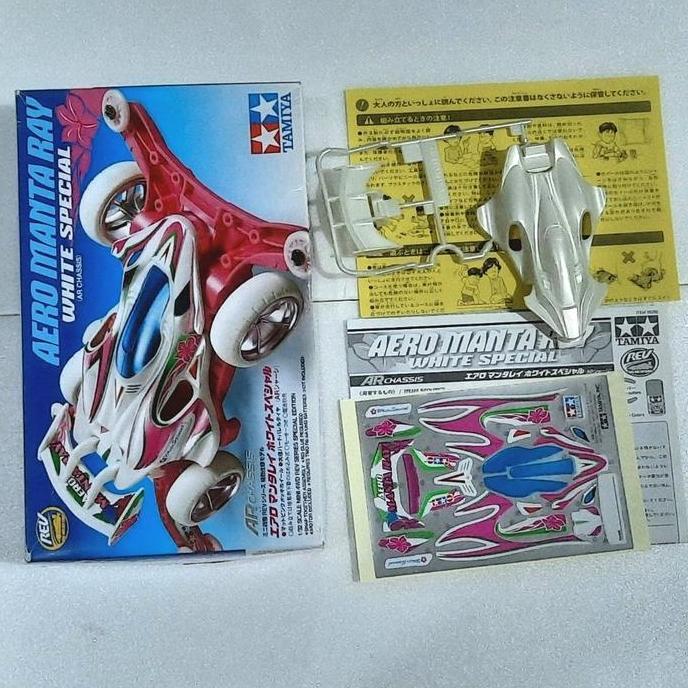 Body Aero Mantaray White Special + Decal Original Tamiya