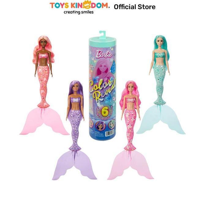 Toys Kingdom Barbie Set Boneka Color Reveal Random Kids Toy Boneka Karakter Doll Mainan Koleksi Anak