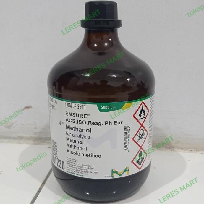 Methanol For Analysis Merck 2.5L / Methanol Merck Original