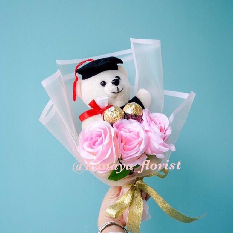 [READY] Hand Bouquet Flowers [Bouquet Wisuda, Buket Boneka Wisuda, Buket Wisuda, Buket Mawar]