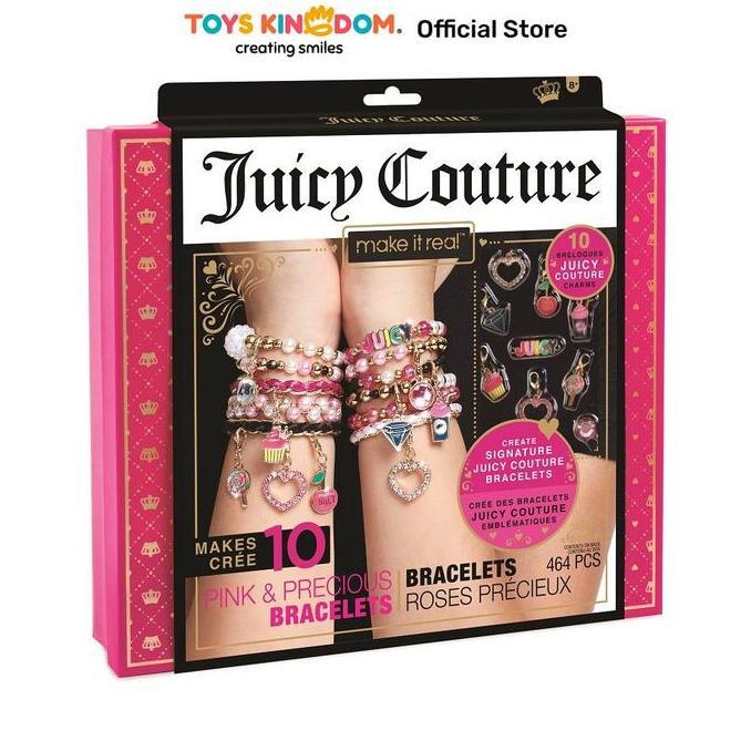 MAKE IT REAL SET JUICY COUTURE PINK PRECIOUS BRACELET