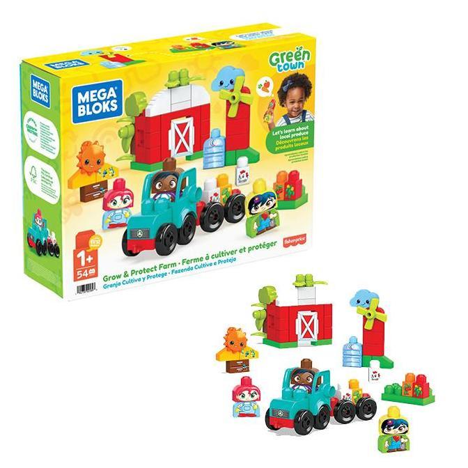 Mega Bloks Green Town Grow & Protect Farm Mainan Balok Anak Susun