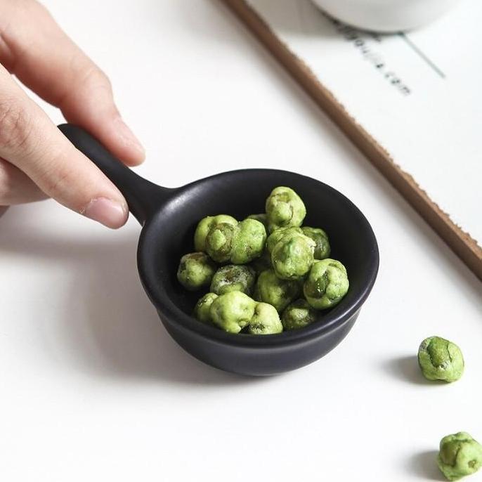 Tempat Saus Food Sauce Dish Mini Handle Ceramic Bowl