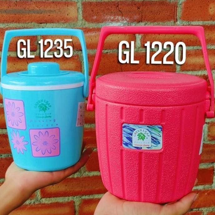 Termos Mini Es Batu Tempat Nasi Ice Rice Bucket GREEN LEAF GL1220