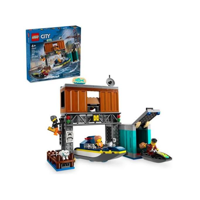 LEGO CITY Police Speedboat and Crooks' Hideout - 60417